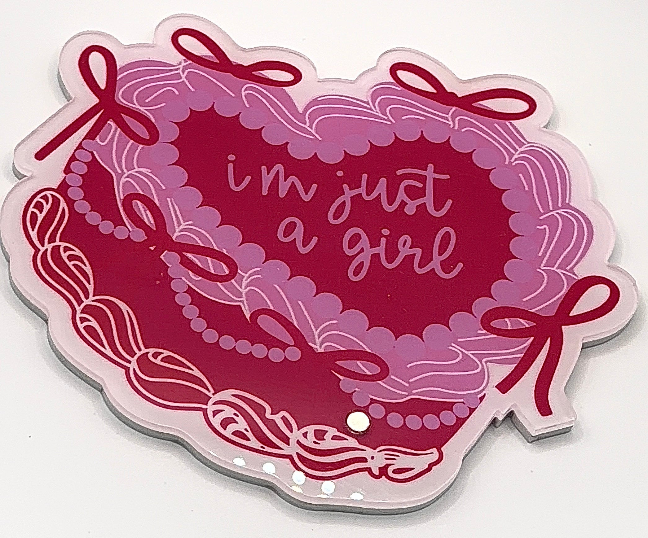 I’m Just A Girl Lash Tile Pink