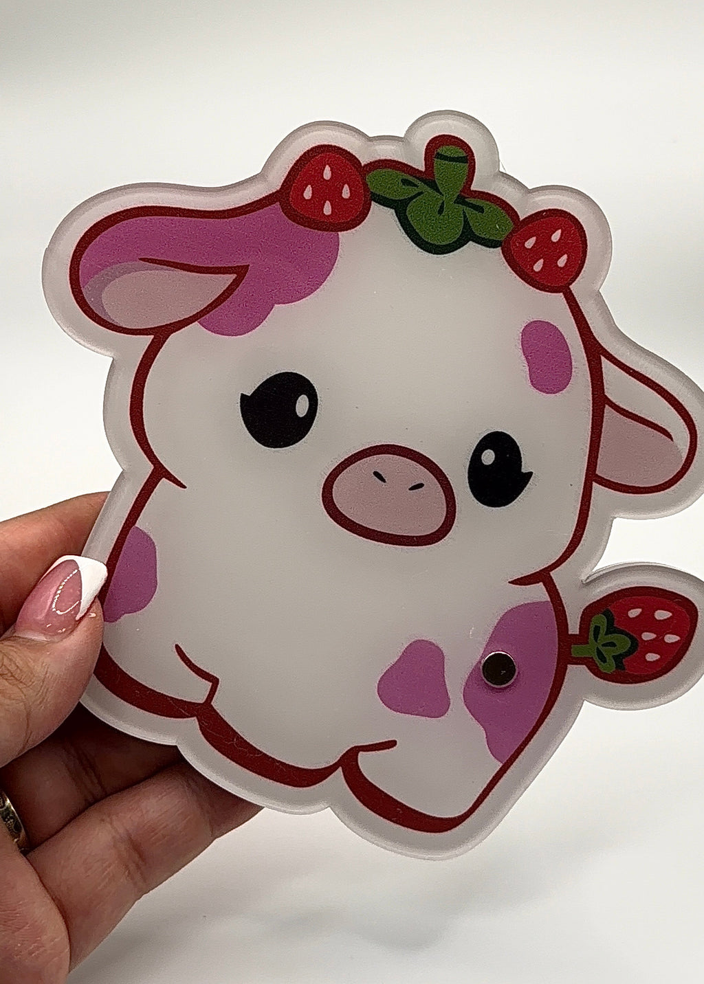 Pink Cow Lash Tile